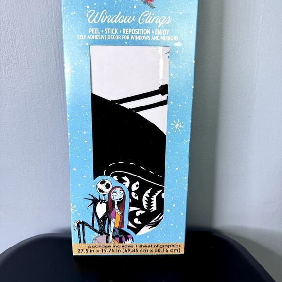 Disney The Nightmare Before Christmas No Sleep Til Xmas Window Clings 1 Sheet - Picture 3 of 12